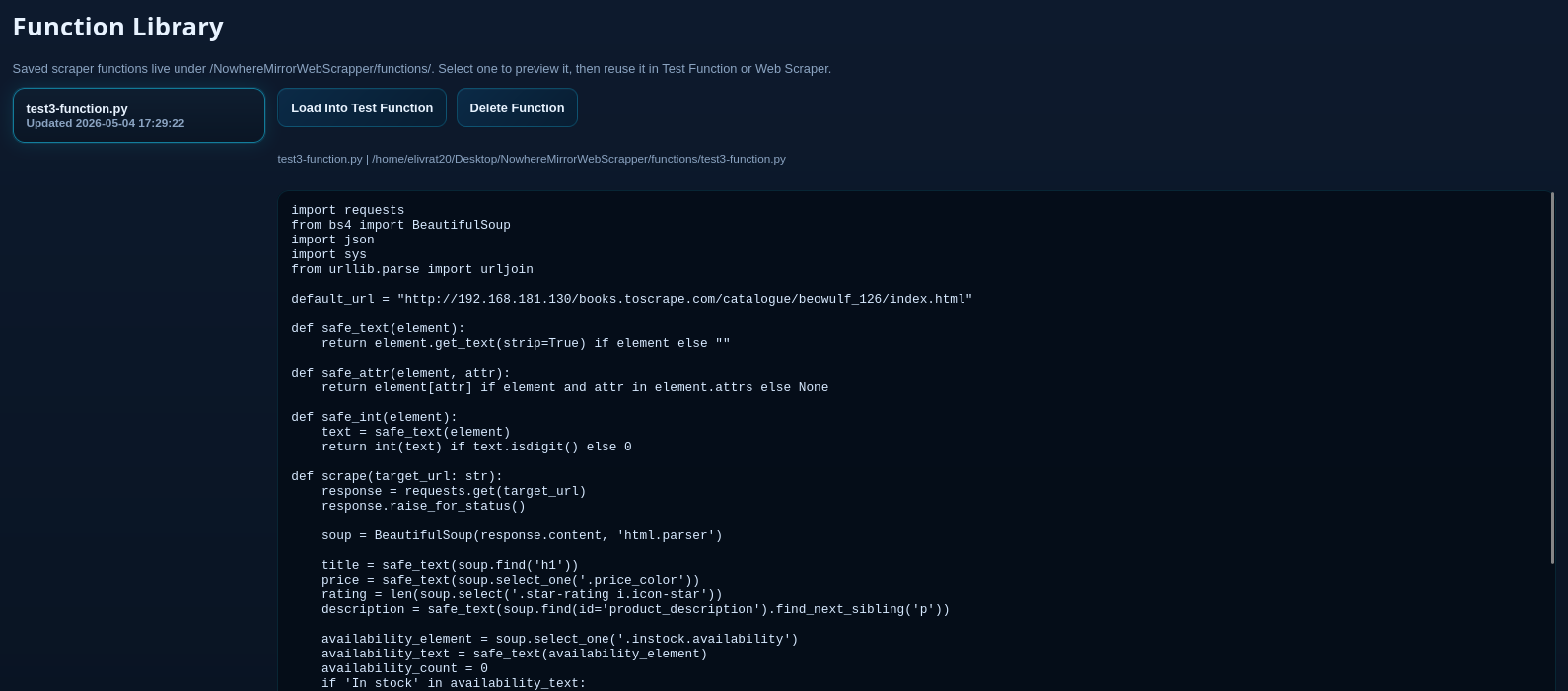 Function Library