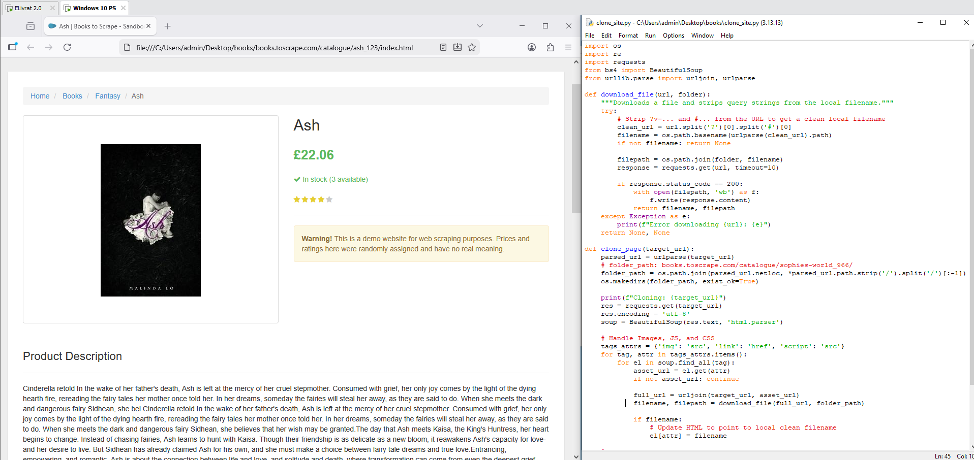 Nowhere Mirror WebScrapper